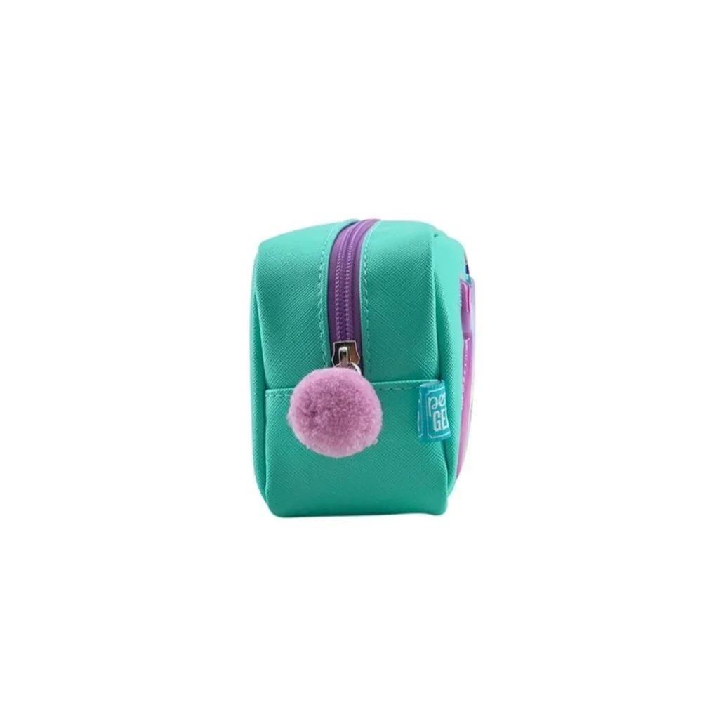 PEN+GEAR Green Cute Alpaca Pattern Shake Sequins Pencil Pouch